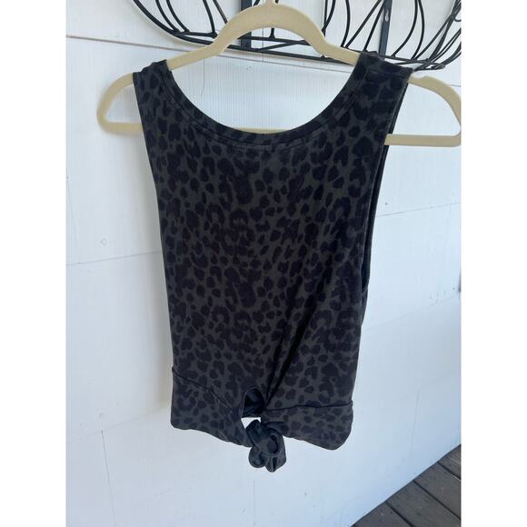 VICTORIA'S SECRET Heavenly Tank Top Animal Print Twist Front Tie Back Large - Picture 4 of 11